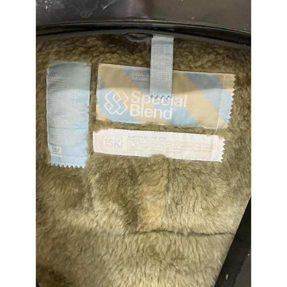 Special Blend Snowboard Jacket - Womens Small - Lined 15k Green Plaid - Picture 5 of 14